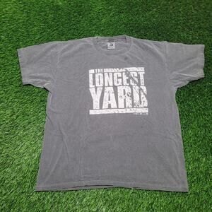 VTG The Longest Yard Movie Promo T-Shirt Mens L Adam Sandler Faded Black